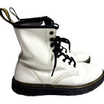 Dr. Martens Zavala White Leather 8 Eye Lace Up Combat Boot 8 Photo 0