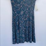 Decree  Blue V-Neck Fit and Flare Skater Y2K Dress Medium Photo 5