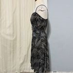 O'LALA Women Y2K Black Tan Abstract Dot Print Babydoll Spaghetti Strap Dress XS Photo 3