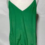 & Other Stories Shoulder Tie Strap V-Neck Camisole Tank Top Green Size 2 Photo 6
