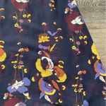 Line and Dot  Faye Dark Purple Floral Short Sleeve Dress XS Photo 8