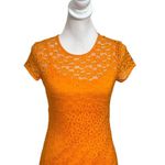 & Other Stories & Other Stories Lace Midi Dress Women’s Size 4 Asymmetrical A-Line Short Sleeve Photo 4