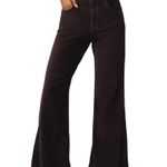Pilcro Anthropologie  The Adi Mid-Rise Relaxed Flare Jeans: Corduroy Wide Leg Photo 0