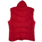 Kenneth Cole Red Puffer Quilted Feather Down Vest Womens Large Preppy Gorpcore Photo 6