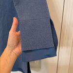 Lafayette 148 Blue Cashmere Satin Layered Sweater Size Small Photo 5