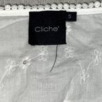 Cliche | White Eyelet Cropped Peasant Top | Small Photo 7