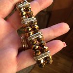 Unique Jewelry set in bronze &silver rhinestone Brown Photo 6