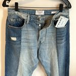 frame denim Frame Nouveau Le Mix Two Tone Chewed Hem Jeans Photo 6
