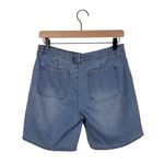 Curve Appeal Denim Jean Shorts Vertical Seams Slash Pockets Women's Size 4/27 Blue Photo 1