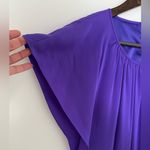 Elie Tahari  Deep Purple Silk Cocktail Dress Classic Designer Photo 3