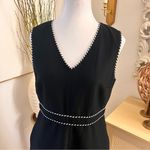 Diane Von Furstenberg Diane‎ von Furstenberg Black Leelou Braid-Trim Dress Photo 1