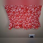 SheIn  Red Floral Off-Shoulder Midi Dress SZ-S Photo 5