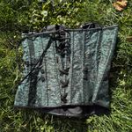 Charmian Corset Pirate Gothic Slytherin Black Lace Green Size 3X Photo 6