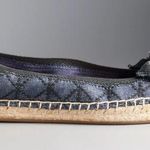 Simply Vera Vera Wang Ethel Blue Patterned Espadrille Flats Size 7½ Photo 0