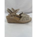 Tommy Bahamas Tan Espadrille Wedge Sandals Size 6.5 Brown Photo 1