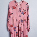 Matilda Jane  Long Sleeve Coral Floral Let's Go Out Dress Photo 0