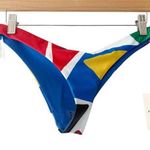 Mara Hoffman Kay Cheeky Colorblock Multicolor Bikini Bottoms Small Photo 0