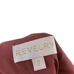 NWT Revelry Valerie Chiffon Faux Wrap Ruffle Maxi Gown Dress Cinnamon Rose 2 Brown Photo 4