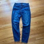 Hudson Jeans  Nico Mid Rise Crop Skinny Size 26 Raw Hem Ankle Jean Cropped Jean‎ Photo 1