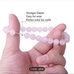 💗Rose Quartz Crystal Bracelet💗 ~8mm Photo 6