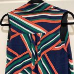 ZARA  Asymmetrical Stripe Sleeveless Button Shift Dress Photo 2