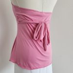 Y2K No Boundaries Pink Halter Top Beaded Rhinestone Front Detail Tank S Photo 9