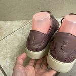 Frye Lena Leather Lace Up Sneakers Mauve Casual Women's Shoess woven sz 9.5M Photo 4