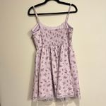 Aeropostale Dress Purple Floral Milkmaid Coquette Cottagecore Prairie Lace Large Photo 2