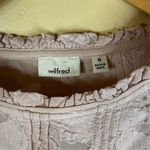 Wilfred Aritzia  Lourdes Women's Pink Floral Sheer Long Sleeve Blouse Size Medium Photo 3