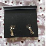 Vintage Catie Stein Purple Metallic Floral Blue Rhinestone Clip Photo 2