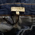 Bagatelle Collection Womens Jeans Soho Flared High Waist Wide Leg Dark Wash☁️ Blue Size 27 Photo 3