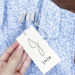 Joie  • Floral Cotton Shift Dress blue white sleeveless shirtdress midi voile Photo 4