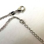 Silver tone and black dainty cross necklace Photo 5
