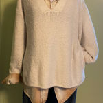 Urban Outfitters Cream V-Neck Sweater Photo 0