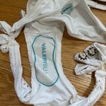 Valery Blu White Eyelet Bikini with Floral Beading Detail Size S NEW WITHOUT TAG Photo 6