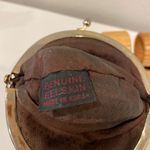 Vintage Genuine Black Brown Eelskin Kiss Clasp Coin Purse Photo 4