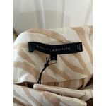 NWT $1150 LAPOINTE Cream & Tan Zebra Print Cotton Virgin Wool Trouser Pant Size 8 Photo 5