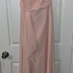David's Bridal Baby Pink Bridesmaid Dress Photo 4