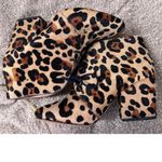 Kate Spade  Leopard Print Calf Hair Roger Lace Up Ankle Booties‎ Heels Size 7.5M Photo 10