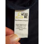 Wear Me Dress Women XS Long Sleeve A Line Flair Twirl Dance Button Cozy Blue Photo 5