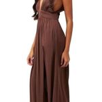 Stillwater What If Maxi in Chocolate Large Womens Long Dress Photo 2