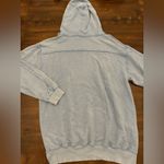 Free People  Everyday Hoodie Sweatshirt Women’s Small Blue Distressed Oversized Photo 2