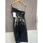 Avec Les Filles NWT Avec Les Files Faux-Ever Leather One Shoulder Dress Photo 4