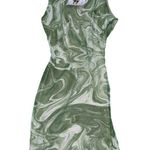 Naked Wardrobe  NWT lime green white swirl cutout mini dress women’s size XL Photo 1