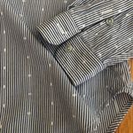 Lucky Brand  women’s  Blue and White Striped Shirt Photo 2