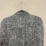 Milly  BLACK GRAY GOLD LEOPARD SHEER‎ BLOUSE SIZE SMALL OR P Photo 1