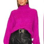 Line and Dot  Bennett Sweater in Plum Size Medium Turtleneck Long Sleeve Knit Photo 0