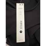 AQUA  Black Long Sleeve Rhinestone Fringe Crop Top‎ Womens XS Photo 10