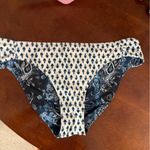 Jessica Simpson Reversible Navy/White Batik Babes 2 in 1 Paisley Bikini Bottom Photo 4