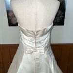 Mon Cheri Stunning New  Silk Halter Wedding Gown! Photo 6